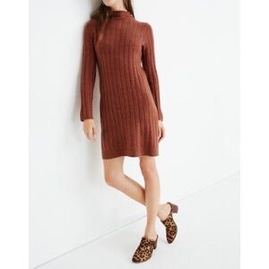 COPY - NWT MADEWELL Ribbed Mockneck Sweater Dress